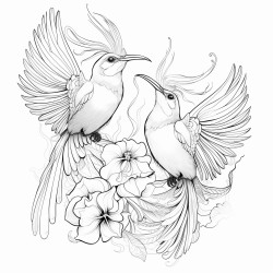 birds of paradise flowers