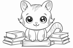 gato de livro
