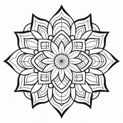 a flower style mandala