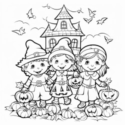 un coloriage cod sur le thme dhalloween en utilisant lindicatif prsent dans les premiers et deuximes groupes de verbes
