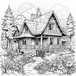 evening in a cottage