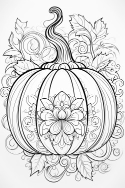 great pumpkin with a mandala inside