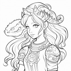 girl that has dragon aspects