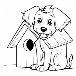 dog with 20 legs and a doghouse the size of an excavator