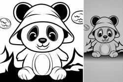 halloween ghost panda