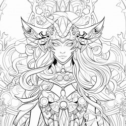 abstract fantasy character