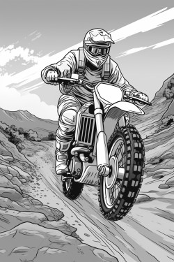 a man riding an adventure motorcycle