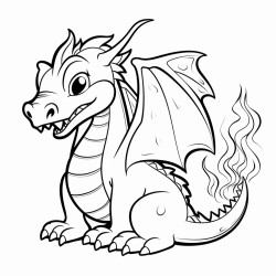 dragon breathing fire