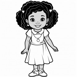 a little african american girl