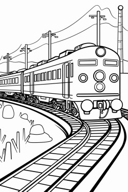 train on track with signals