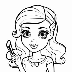 makeup on a girl