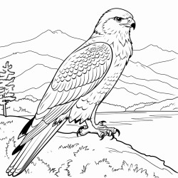 a cute icelandic gyrfalcon