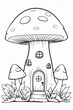 mushroom gnome house