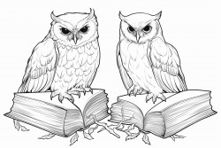 owl and eagle reading books