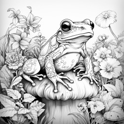 frog saying yall mind if i do some  lollygaggin