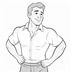 a man not wearing a shirt