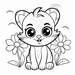 change this pic to a coloring book image