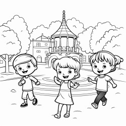 kids play in the park