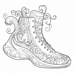 a basketball shoe featuring a mermaid tail and oceanthemed elements