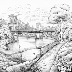 bridge and the river