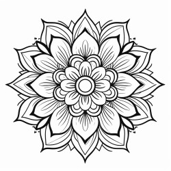 des mandalas fleurs