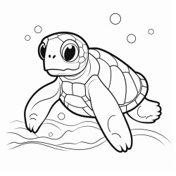 a cute icelandic sea turtle