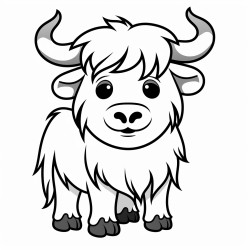 create a cute yak