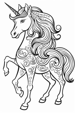 unicorn dengan aksesoris yang lucu
