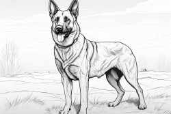 dog from the breed belgian malinois