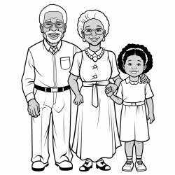 black kids with grandparents