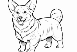cute cartoon corgi