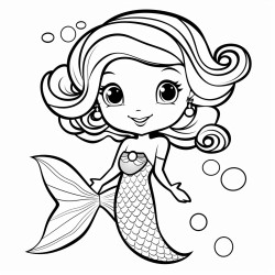 cartoon fairy mermaid