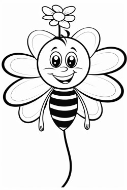 bee sitting on a flower