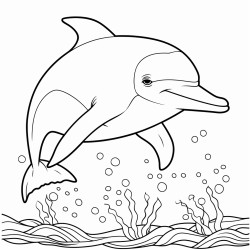 delfin para colorear