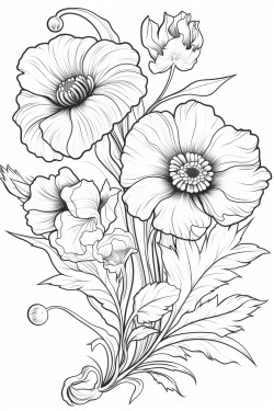 flowing vintage flowers