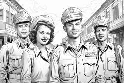 veterans reuniting with their families emphasizing the human side of service