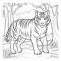 tiger in the forest