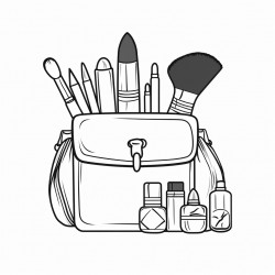 makeup in a purse
