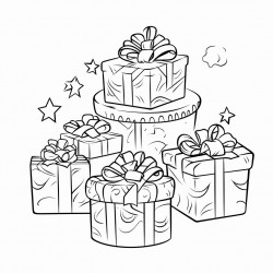 birthday party gift table