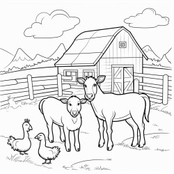 farm animals in a paddock