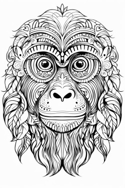 orangutan mandala
