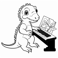 a lizard typing on a keyboard