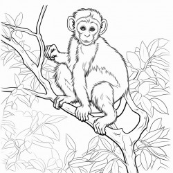 monkey in tree
