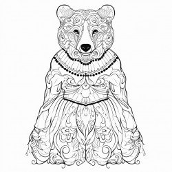 bear in a dress