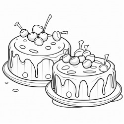 peanut butter cakes decorated with candy pieces