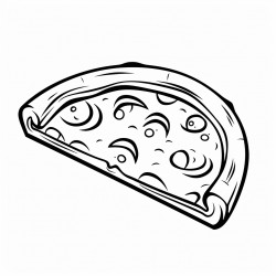 a slice of pizza