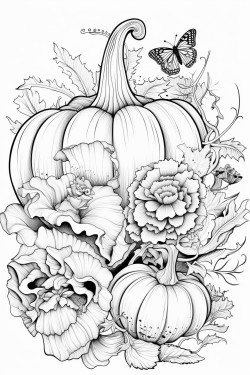 creepy crawlies on pumpkin seeds some flowers