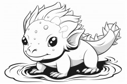 axolotl cute funny