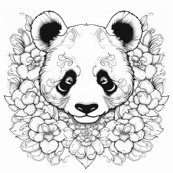 panda yaprak yiyor