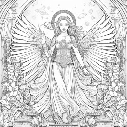 coloriage de nol religieux